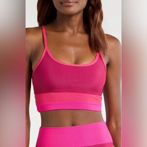 🆕 Free People Beach Riot Eva swim top only in sorbet red size medium